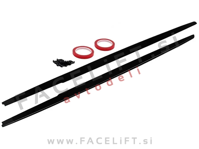 Podaljški pragov črni sijaj BMW 1 E81 E82 E87 E88 M-Pack 04-13