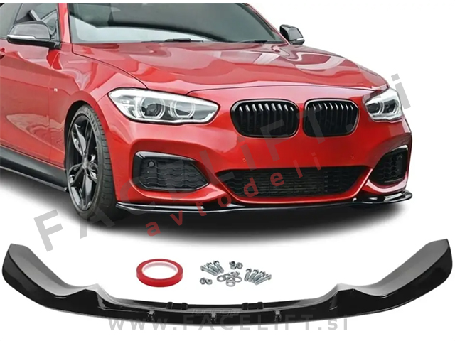 Podaljšek sprednjega odbijača črni sijaj BMW 1 F20 F21 LCI M-Pack 15-19 Podaljšek sprednjega odbijača črni sijaj BMW 1 F20 F21 LCI M-Pack 15-19