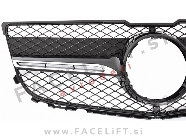 Maska črna kromirana Mercedes GLK X204 12-15