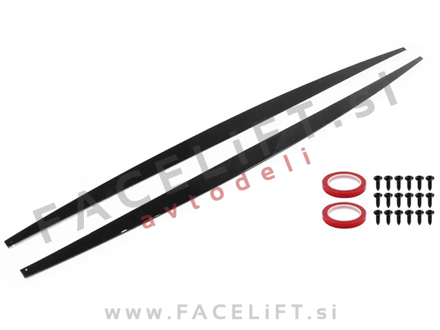 Podaljški pragov črni sijaj BMW 1 F20 F21 M-Pack 11-19
