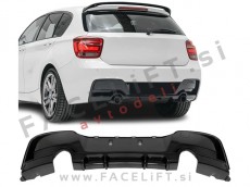Difuzor črni sijaj BMW 1 F20 F21 M-Pack 11-15