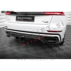 Podaljšek zadnjega odbijača črni sijaj Audi Q8 S line 18-23
