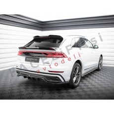 Podaljšek zadnjega odbijača črni sijaj Audi Q8 S line 18-23