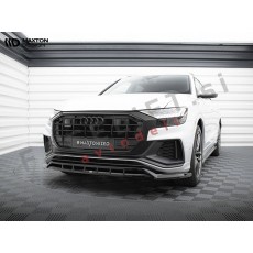 Podaljšek sprednjega odbijača V.2 črni sijaj Audi Q8 18-23
