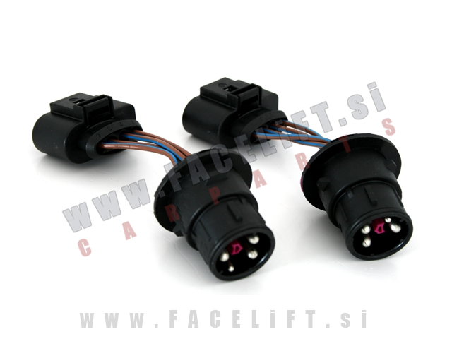 Audi A3 8L 96-00 adapterji za priklop facelift žarometov