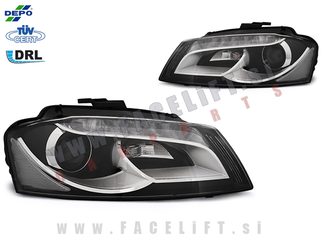Audi A3 8P 8PA 08-12 žarometi DRL Audi A3 8P 8PA 08-12 žarometi DRL