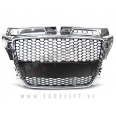 Audi A3 8P 8PA 08-12 maska RS izgled kromirana (sijaj) Audi A3 8P 8PA 08-12 maska RS izgled kromirana (sijaj)