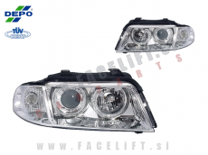 Audi A4 / B5 (99-01) / xenon žarometi z Angel Eyes obročki in lečo Audi A4 / B5 (99-01) / xenon žarometi z Angel Eyes obročki in lečo