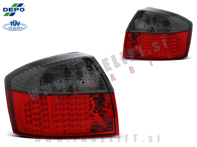 Audi A4 Limuzina B6 8E 00-04 zadnje LED luči Audi A4 Limuzina B6 8E 00-04 zadnje LED luči