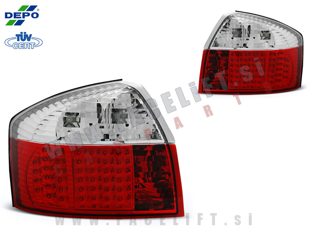 Audi A4 Limuzina B6 8E 00-04 zadnje LED luči Audi A4 Limuzina B6 8E 00-04 zadnje LED luči