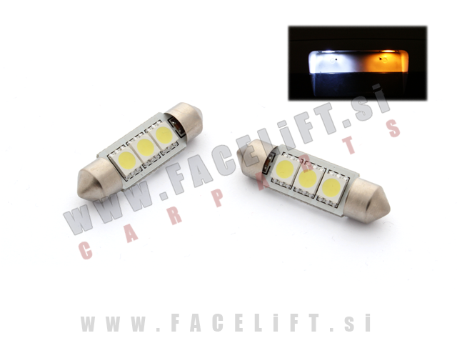 Audi A4 B7 8E 04-08 LED osvetlitev registrske tablice Audi A4 B7 8E 04-08 LED osvetlitev registrske tablice