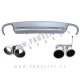 Audi A4 / B8 8K (11-15) / difuzor z nastavki za izpuh / S4 izgled Audi A4 / B8 8K (11-15) / difuzor z nastavki za izpuh / S4 izgled