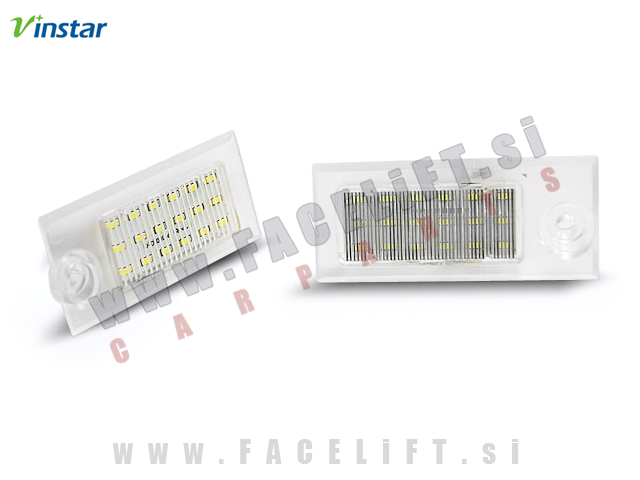 Audi A6 C5 4B Limuzina 97-04 LED osvetlitev registrske tablice z ohišjem