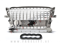 Audi Q5 8R 08-12 maska S-Line izgled kromirana (sijaj) Audi Q5 8R 08-12 maska S-Line izgled kromirana (sijaj)