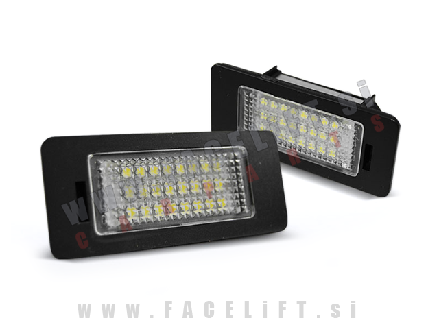 Audi TT 8J 06-14 LED osvetlitev registrske tablice z ohišjem Audi TT 8J 06-14 LED osvetlitev registrske tablice z ohišjem