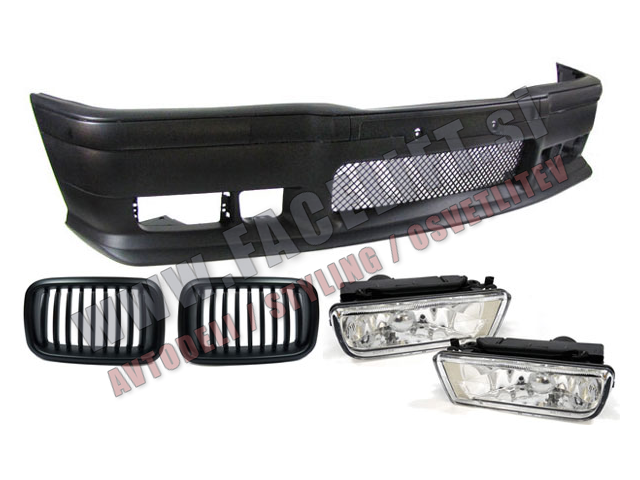 BMW 3 / E36 (90-96) / sprednji M3 odbijač, meglenke, ledvičke BMW 3 / E36 (90-96) / sprednji M3 odbijač, meglenke, ledvičke