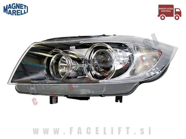 BMW 3 / E90 E91 (05-08) / bi-xenon žaromet / levi BMW 3 / E90 E91 (05-08) / bi-xenon žaromet / levi