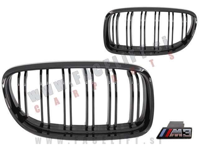 BMW 3 E90 E91 LCI 08-12 ledvičke črne (sijaj) BMW 3 E90 E91 LCI 08-12 ledvičke črne (sijaj)