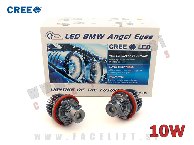 BMW 5 / E60 E61 (03-07) / LED Angel Eyes markerji CREE 10W BMW 5 / E60 E61 (03-07) / LED Angel Eyes markerji CREE 10W
