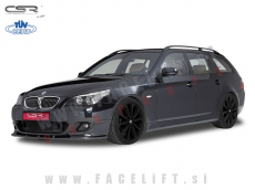 BMW 5 E60 E61 M 03-10 podaljšek sprednjega odbijača črni (mat)