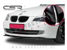 BMW 5 E60 E61 LCI 07-10 podaljšek sprednjega odbijača črni sijaj