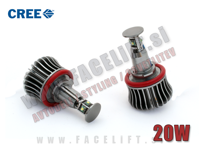 BMW 6 / E63 E64 (07-10) / LED Angel Eyes markerji H8 CREE 20W BMW 6 / E63 E64 (07-10) / LED Angel Eyes markerji H8 CREE 20W