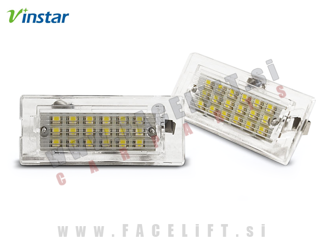 BMW X3 / E83 (04-10) / LED osvetlitev registrske tablice z ohišjem BMW X3 / E83 (04-10) / LED osvetlitev registrske tablice z ohišjem