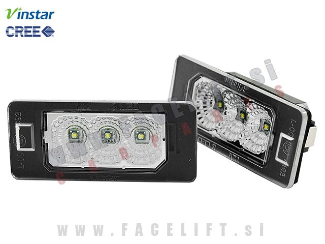 BMW X5 / E70 (07-13) / LED osvetlitev registrske tablice z ohišjem BMW X5 / E70 (07-13) / LED osvetlitev registrske tablice z ohišjem
