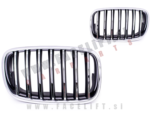 BMW X6 E71 E72 08-14 ledvičke kromirane sijaj BMW X6 E71 E72 08-14 ledvičke kromirane sijaj