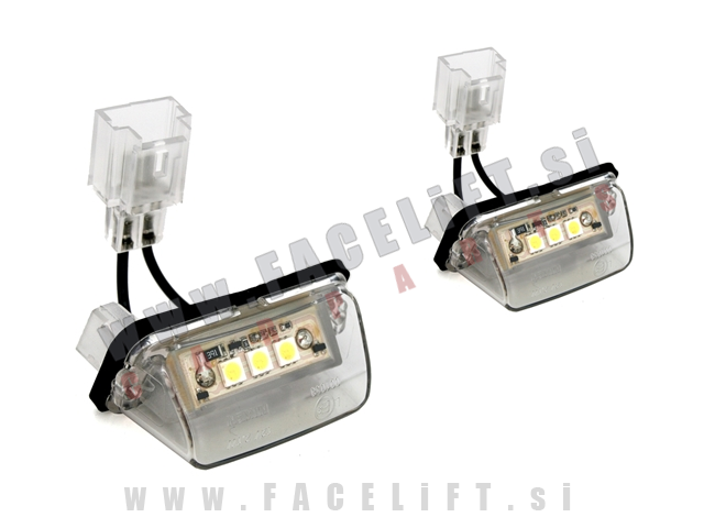 Citroen Peugeot / LED osvetlitev registrske tablice z ohišjem Citroen Peugeot / LED osvetlitev registrske tablice z ohišjem