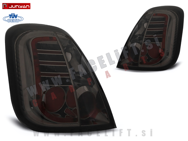 Fiat 500 07-16 zadnje LED luči zatemnjene (smoke) Fiat 500 07-16 zadnje LED luči zatemnjene (smoke)