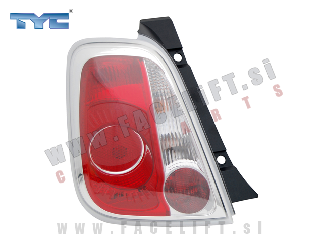 Fiat 500 07-15 zadnja luč leva Fiat 500 07-15 zadnja luč leva