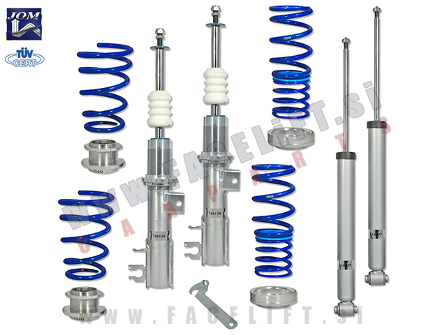 Fiat Punto 199 12-18 nastavljivo vzmetenje JOM BlueLine Fiat Punto 199 12-18 nastavljivo vzmetenje JOM BlueLine