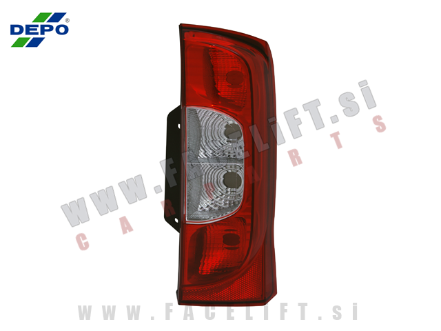 Fiat Qubo / 225 (08- ) / enokrilna vrata / zadnja luč / desna