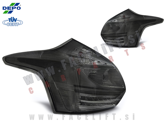 Ford Focus 3 Hatchback 10-14 zadnje LED luči Ford Focus 3 Hatchback 10-14 zadnje LED luči