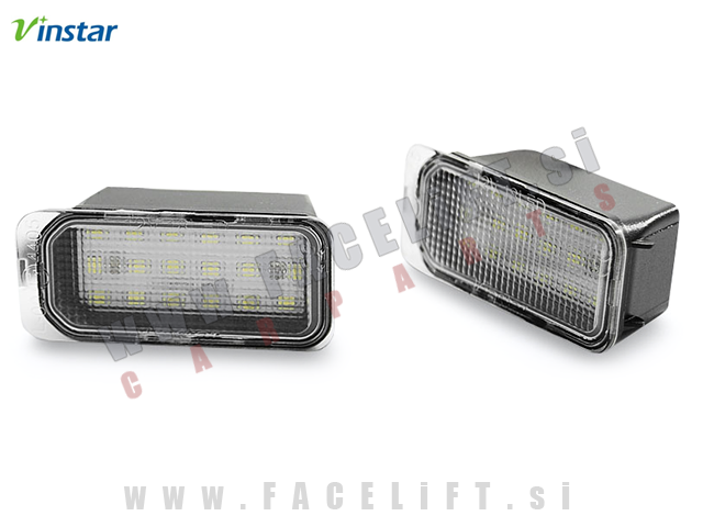 Ford Focus 10-18 LED osvetlitev registrske tablice z ohišjem Ford Focus 10-18 LED osvetlitev registrske tablice z ohišjem