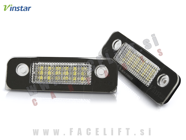 Ford Fusion 02-12 LED osvetlitev registrske tablice z ohišjem Ford Fusion 02-12 LED osvetlitev registrske tablice z ohišjem