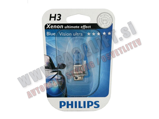 Halogenske žarnice Philips Blue Vision ULTRA H3 55W 12V Halogenske žarnice Philips Blue Vision ULTRA H3 55W 12V