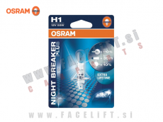 Halogenska žarnica Osram Night Breaker Plus +90% H1 55W 12V