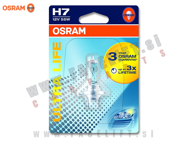 Halogenska žarnica Osram Ultra Life H7 55W 12V Halogenska žarnica Osram Ultra Life H7 55W 12V