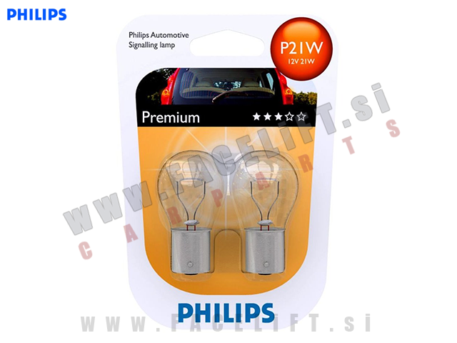 Halogenske žarnice Philips Premium P21W (BA15s / 1156) 21W 12V Halogenske žarnice Philips Premium P21W (BA15s / 1156) 21W 12V