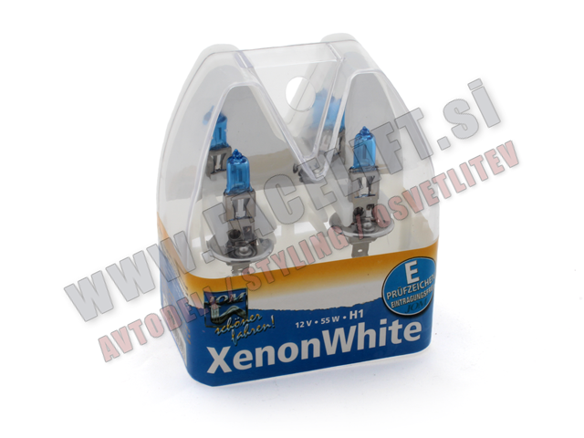 Halogenske žarnice Xenon White H1 55W 12V
