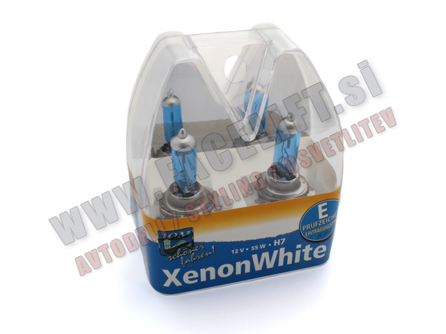 Halogenske žarnice Xenon White H7 55W 12V Halogenske žarnice Xenon White H7 55W 12V