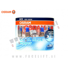 Halogenske žarnice Osram Cool Blue Hyper 5000K H1 55W 12V
