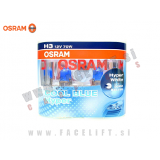 Halogenske žarnice Osram Cool Blue Hyper 5000K H3 55W 12V Halogenske žarnice Osram Cool Blue Hyper 5000K H3 55W 12V