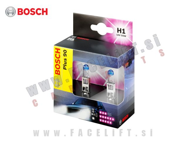 Halogenske žarnice Bosch Plus 90 H1 55W 12V Halogenske žarnice Bosch Plus 90 H1 55W 12V
