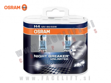 Halogenske žarnice Osram Night Breaker Unlimited H4 60/55W 12V Halogenske žarnice Osram Night Breaker Unlimited H4 60/55W 12V