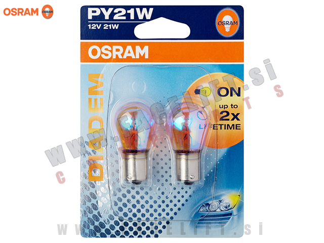 Halogenske žarnice Osram Diadem PY21W (BAU15s) 21W 12V Halogenske žarnice Osram Diadem PY21W (BAU15s) 21W 12V