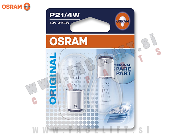 Halogenske žarnice Osram P21/4W (BAZ15d) 21W/4W 12V Halogenske žarnice Osram P21/4W (BAZ15d) 21W/4W 12V