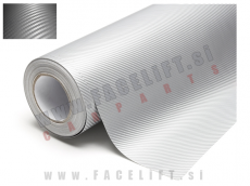Samolepljiva folija karbon (3D) srebrna 152cm x 50cm